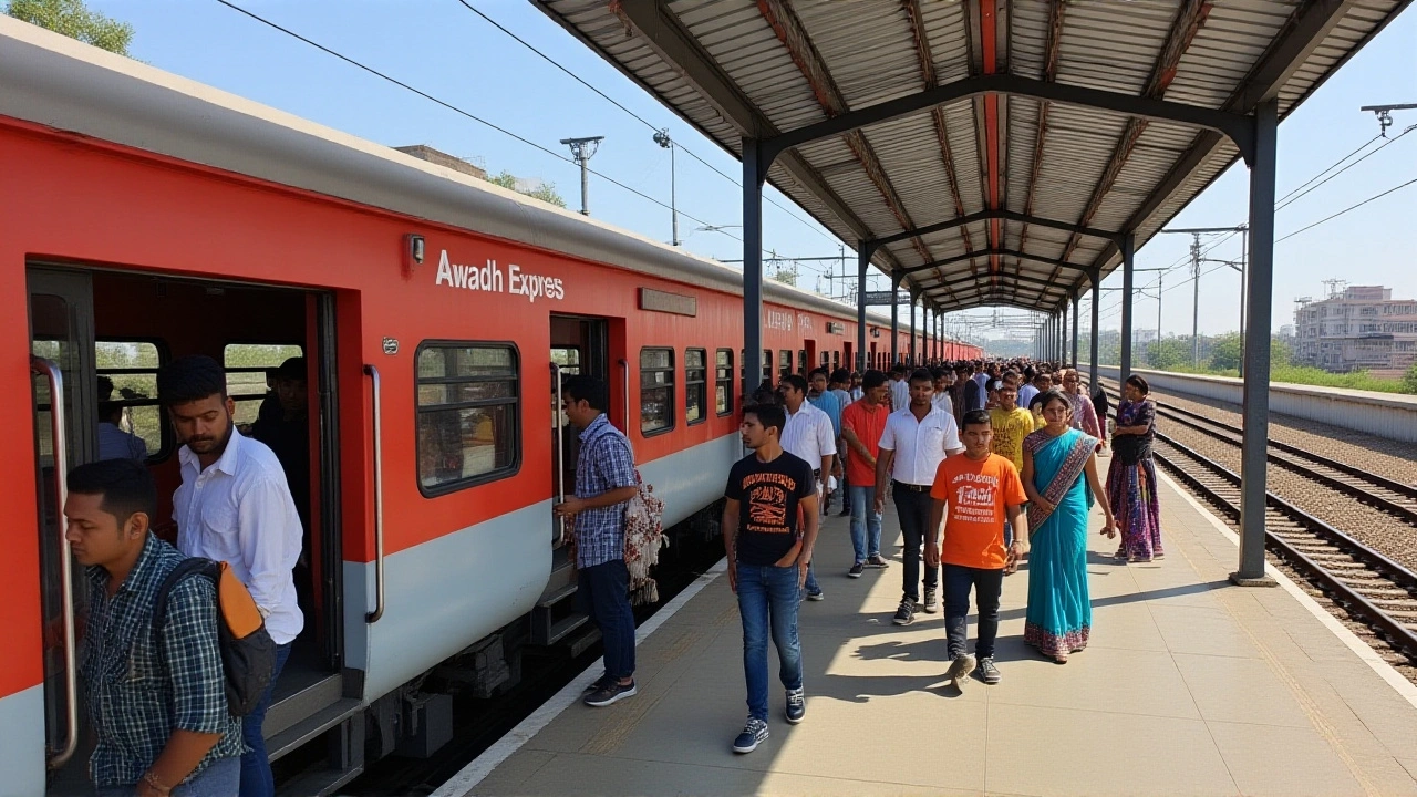 अवध एक्सप्रेस के कोच व्यवस्था में अचानक बदलाव, यात्रियों को हुआ झटका